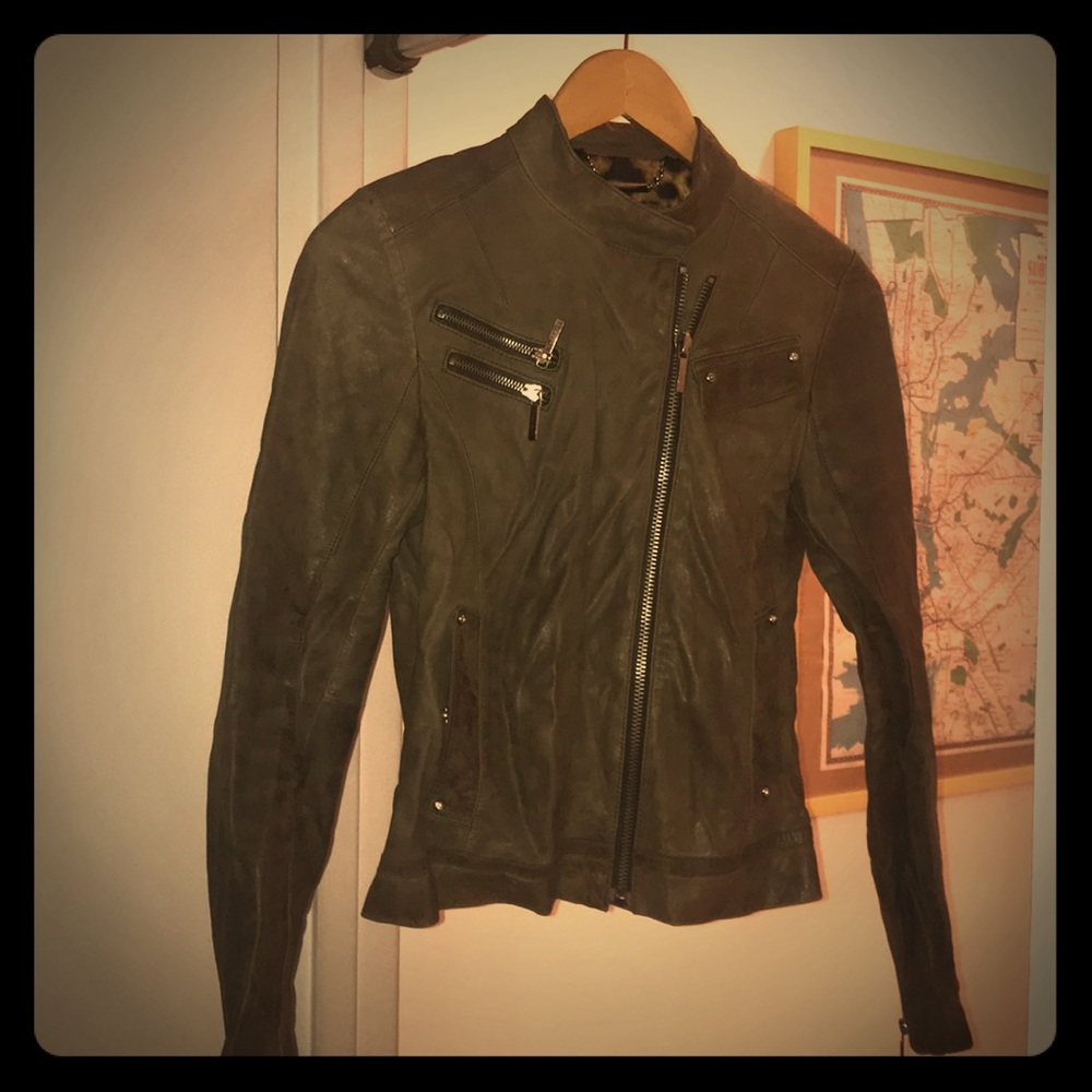 Laundry leather moto jacket - very soft!